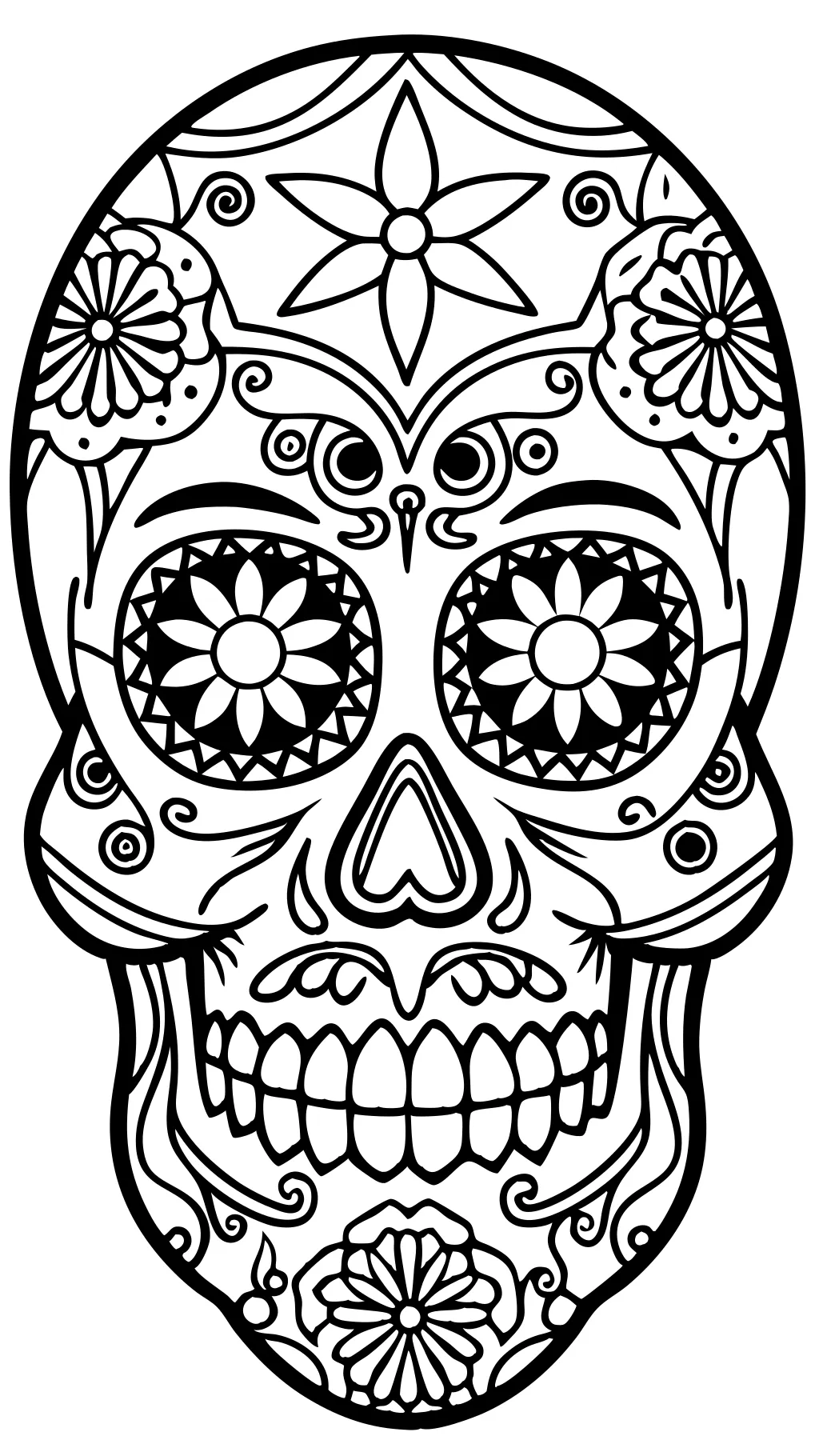 skull coloring pages